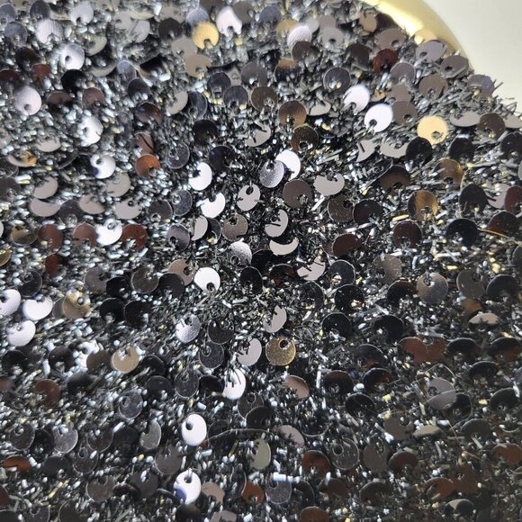 Black Sequin Clutch Purse Evening Sequin Cocktail Purse Black Crossbody Clutch - Picture 8 of 13